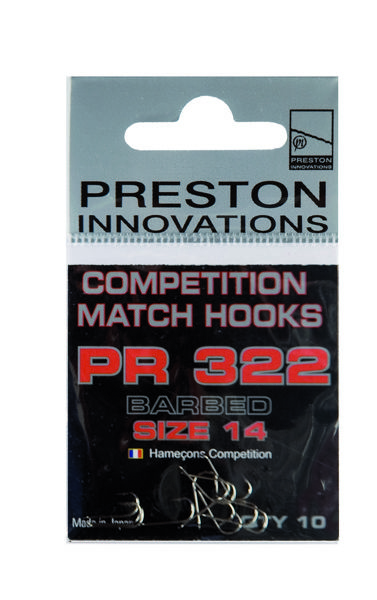 Preston Innovations PR322 Barbed Spade Hooks